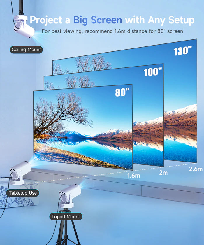Mini prijenosni projektor 4K HY300 Pro+